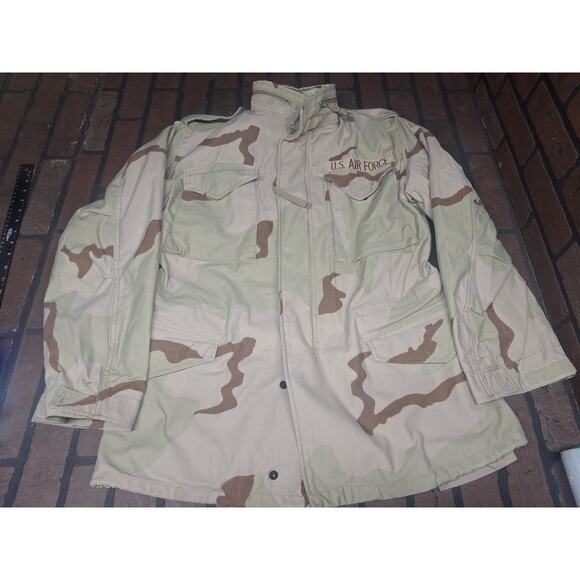 USAF Military Field Coat Cold Weather Desert Camouflage Small Long Jacket - Picture 1 of 6